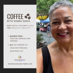 November 14, 2022 [Coffee with Donna Maria]